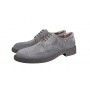 Pantofi barbati, casual, piele naturala intoarsa, ALEXANDER - AREZO GRI VEL